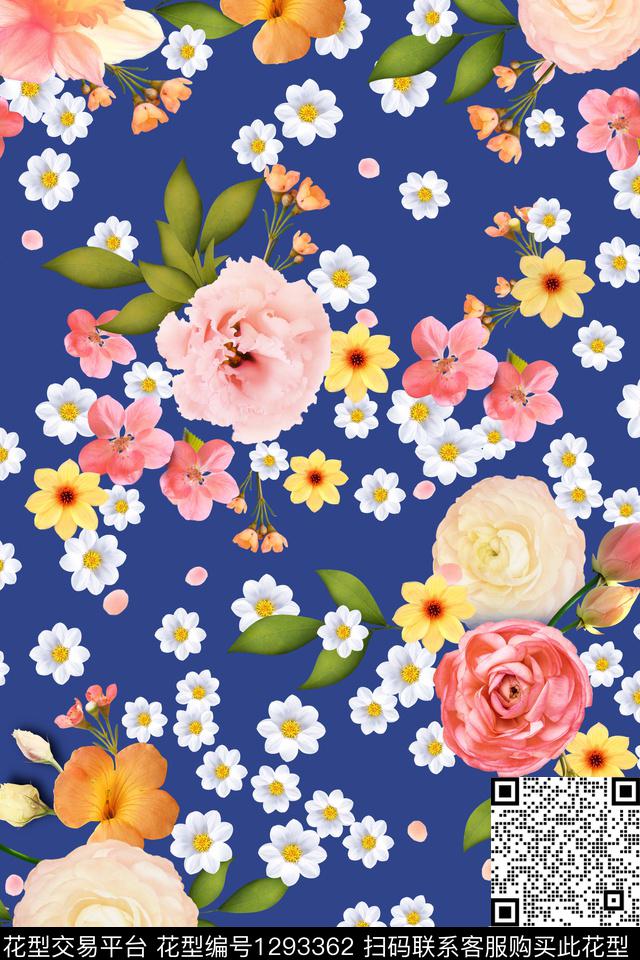 女装花卉小碎花数码印花华亿平台下载（图片编号: 1293362） - 瓦栏（Walan）