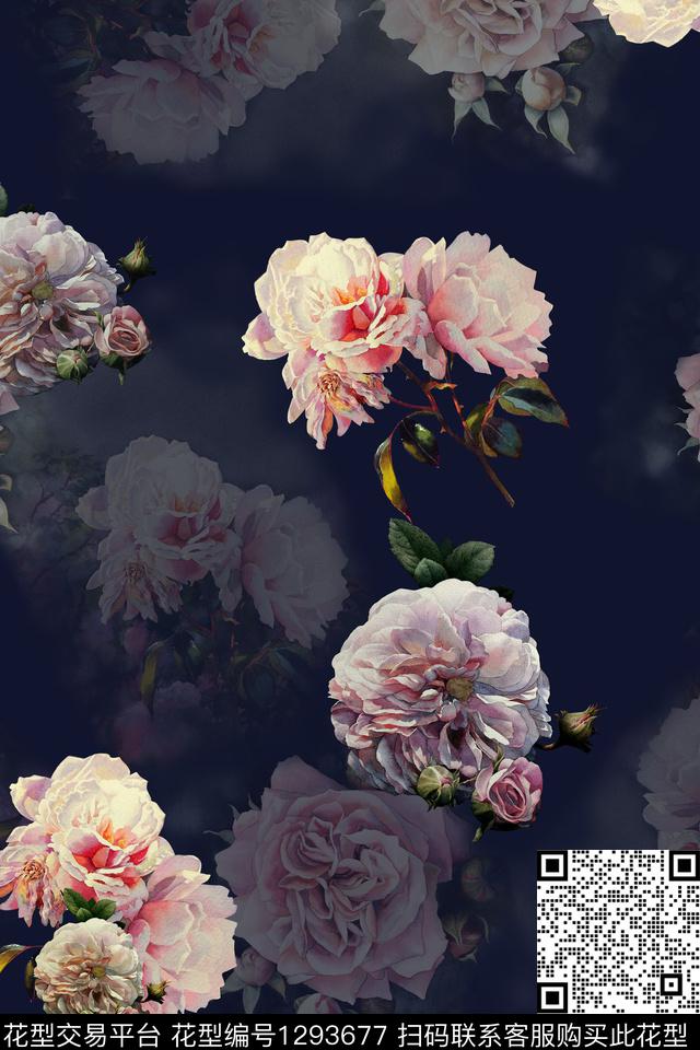 简约大牌风休闲数码印花华亿平台下载（图片编号: 1293677） - 瓦栏（Walan）