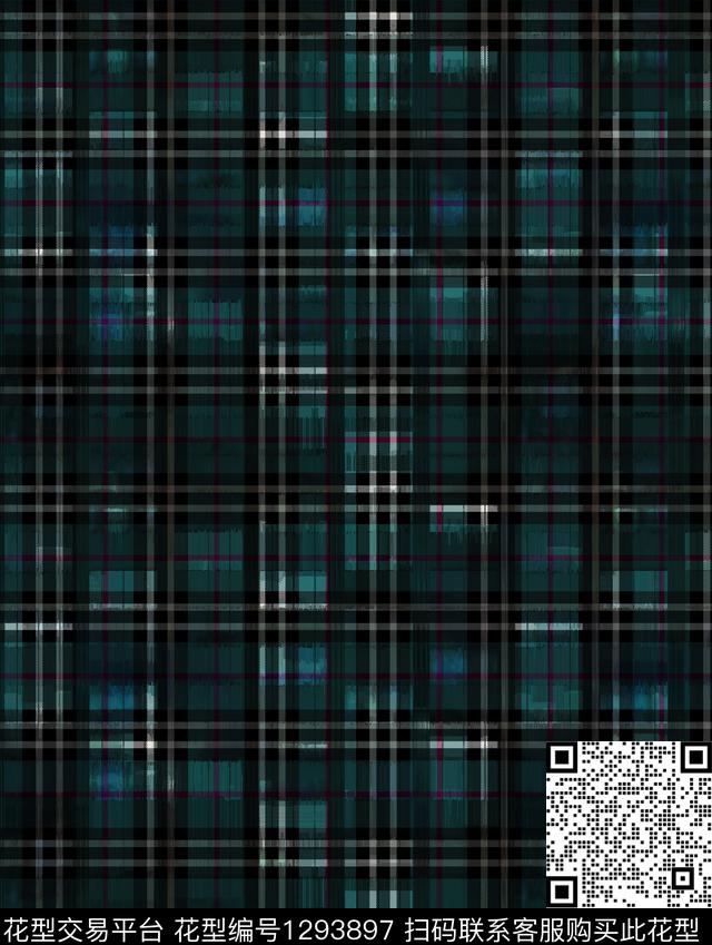 格子大牌风底纹数码印花华亿平台下载（图片编号: 1293897） - 瓦栏（Walan）