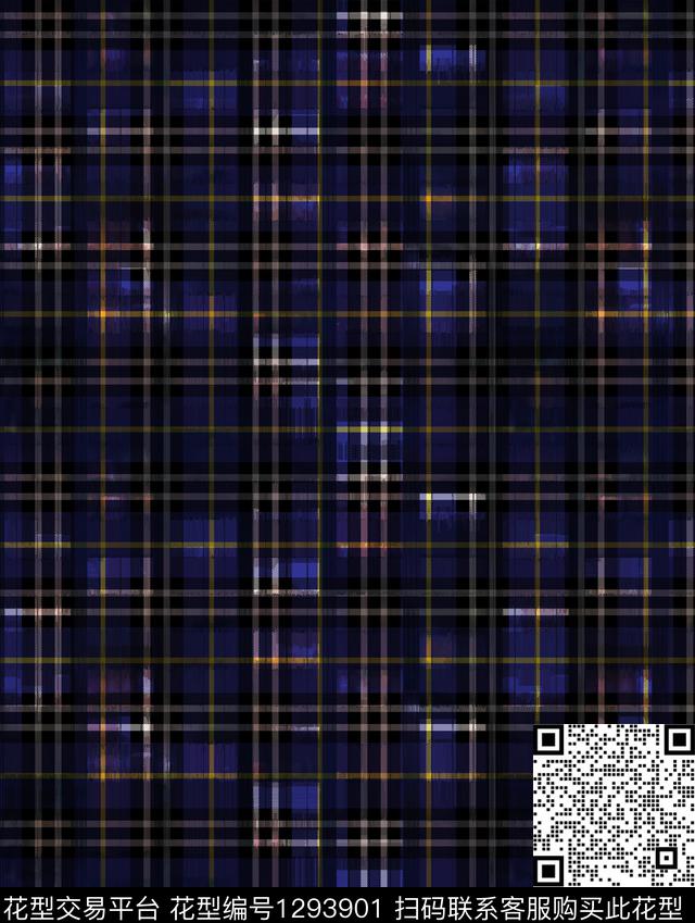 格子大牌风底纹数码印花华亿平台下载（图片编号: 1293901） - 瓦栏（Walan）