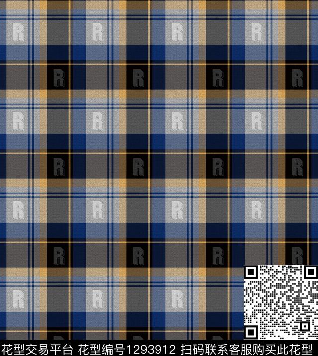 格子大牌风字母数码印花华亿平台下载（图片编号: 1293912） - 瓦栏（Walan）