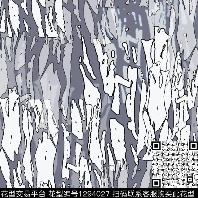 抽象肌理纹路手绘线条笔触数码印花华亿平台下载（图片编号: 1294027） - 瓦栏（Walan）