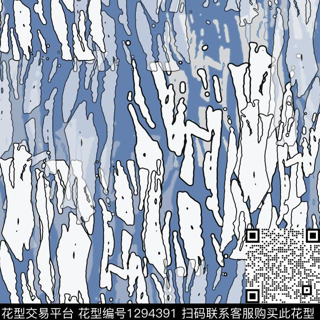 抽象肌理纹路手绘线条笔触数码印花华亿平台下载（图片编号: 1294391） - 瓦栏（Walan）