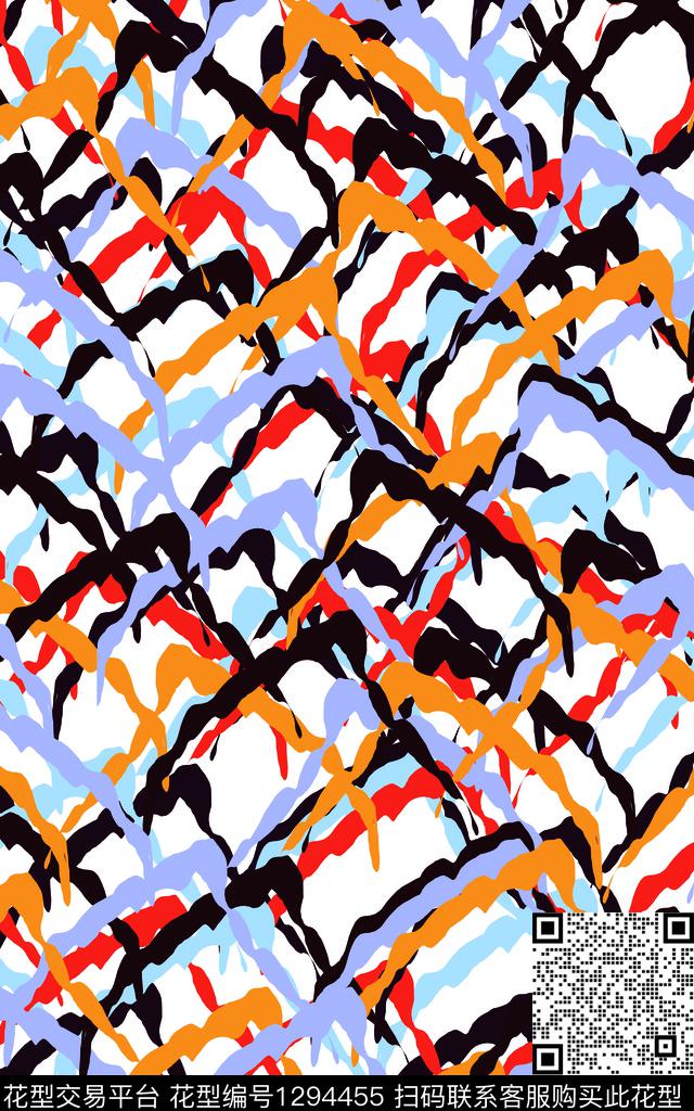 几何波西米亚中老年传统印花华亿平台下载（图片编号: 1294455） - 瓦栏（Walan）