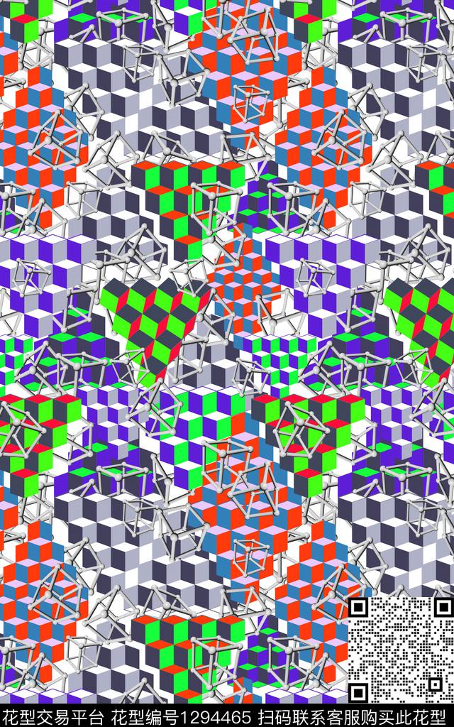 抽象韩国女装数码印花华亿平台下载（图片编号: 1294465） - 瓦栏（Walan）