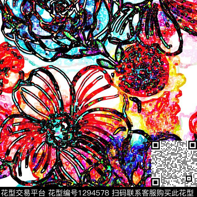 几何格子男装传统印花华亿平台下载（图片编号: 1294578） - 瓦栏（Walan）