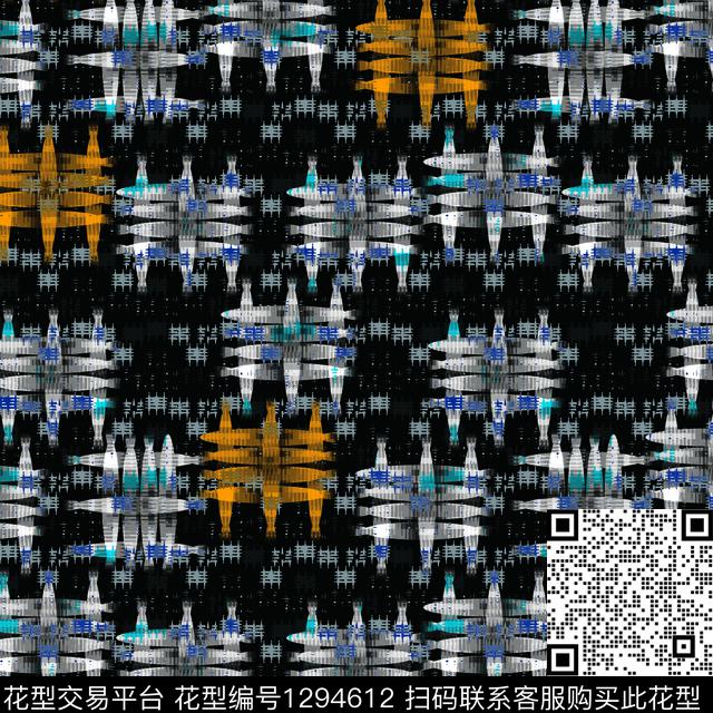 趋势华亿平台纸印花几何传统印花华亿平台下载（图片编号: 1294612） - 瓦栏（Walan）