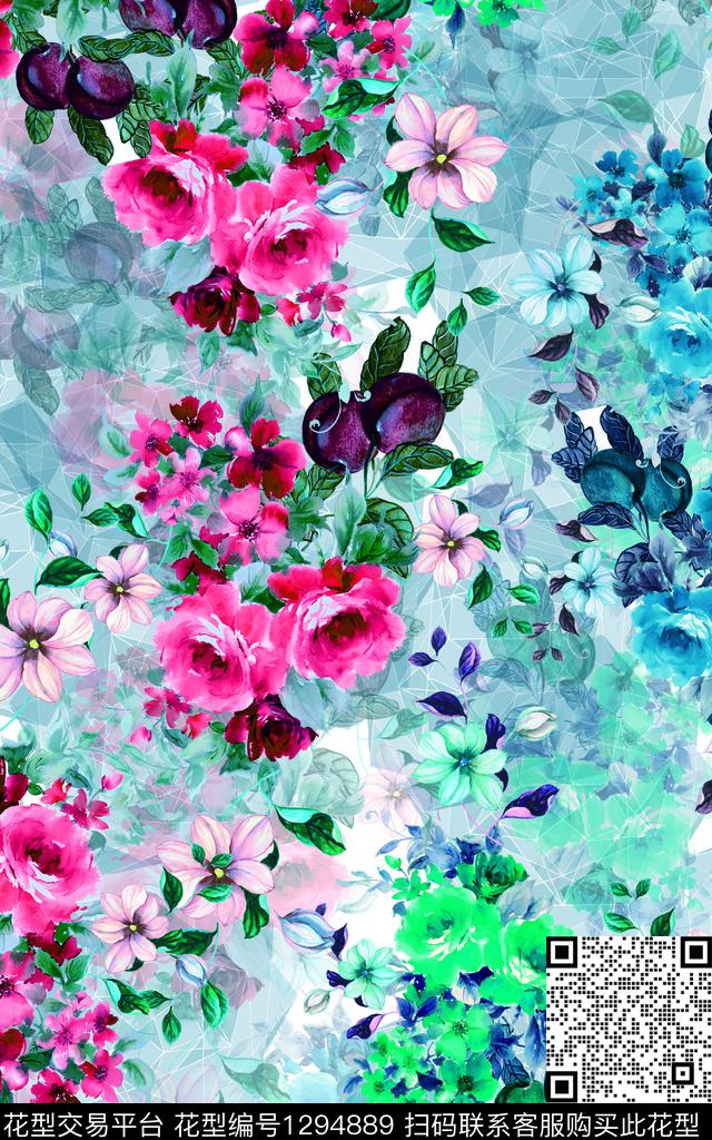 趋势华亿平台花瓶动物数码印花华亿平台下载（图片编号: 1294889） - 瓦栏（Walan）