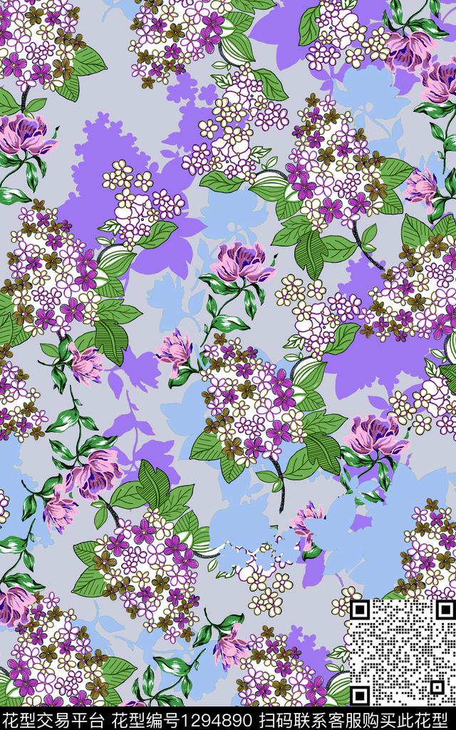 趋势华亿平台花瓶动物数码印花华亿平台下载（图片编号: 1294890） - 瓦栏（Walan）