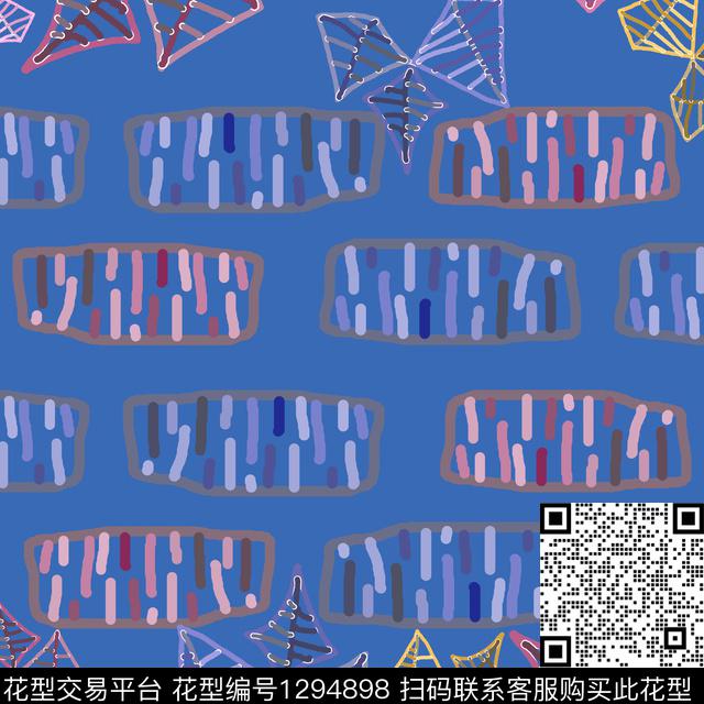 几何卡通婴童图案条纹混搭传统印花华亿平台下载（图片编号: 1294898） - 瓦栏（Walan）