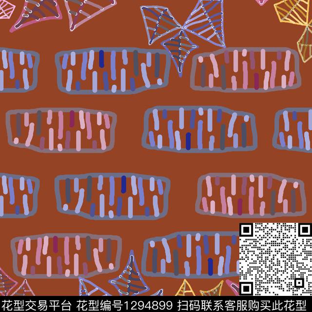 几何卡通婴童图案条纹混搭传统印花华亿平台下载（图片编号: 1294899） - 瓦栏（Walan）