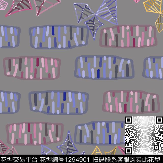 几何卡通婴童图案条纹混搭传统印花华亿平台下载（图片编号: 1294901） - 瓦栏（Walan）