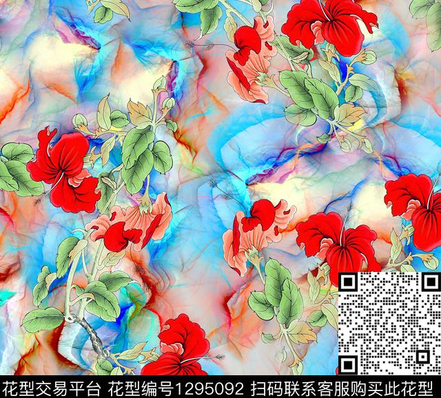 方巾趋势华亿平台雪纺数码印花华亿平台下载（图片编号: 1295092） - 瓦栏（Walan）