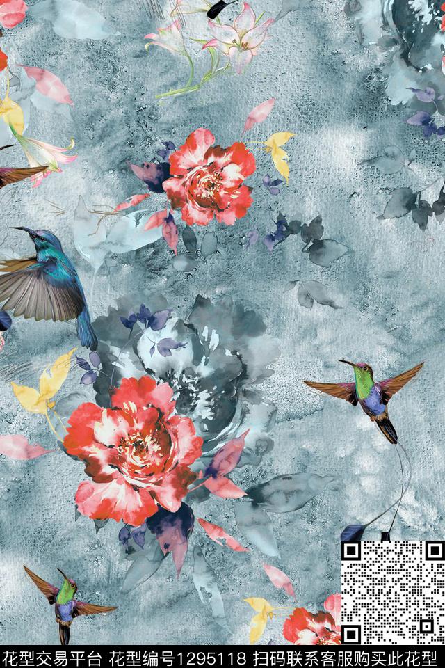 数码华亿平台春夏华亿平台大牌风数码印花华亿平台下载（图片编号: 1295118） - 瓦栏（Walan）