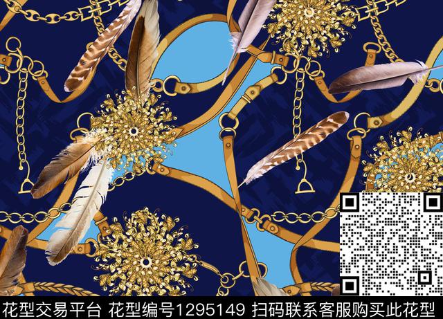 羽毛大牌风欧美数码印花华亿平台下载（图片编号: 1295149） - 瓦栏（Walan）