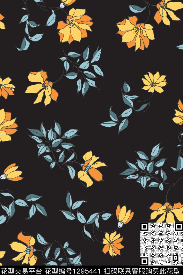 女装花卉矢量传统印花华亿平台下载（图片编号: 1295441） - 瓦栏（Walan）