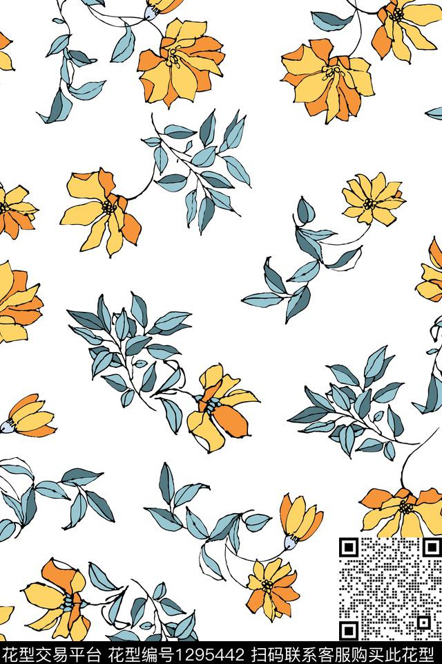 女装花卉矢量传统印花华亿平台下载（图片编号: 1295442） - 瓦栏（Walan）