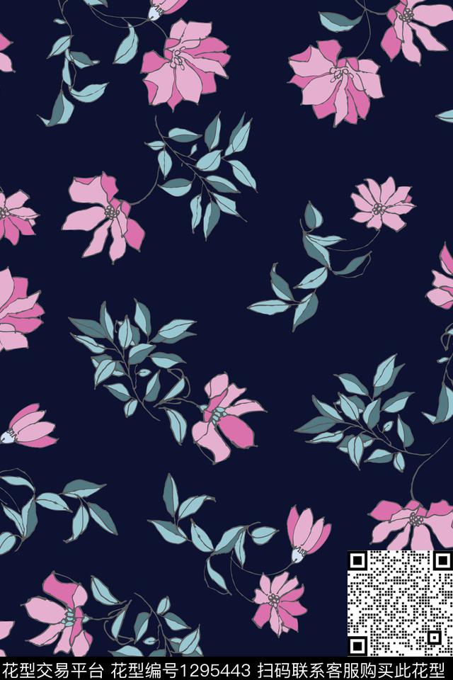 女装花卉矢量传统印花华亿平台下载（图片编号: 1295443） - 瓦栏（Walan）