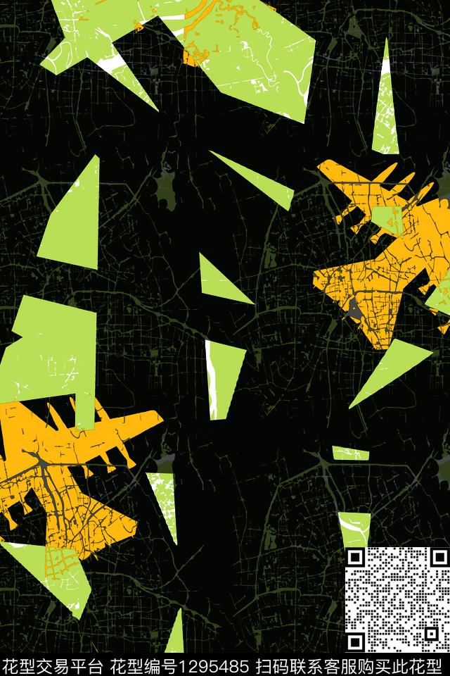 几何男装飞机线条传统印花华亿平台下载（图片编号: 1295485） - 瓦栏（Walan）