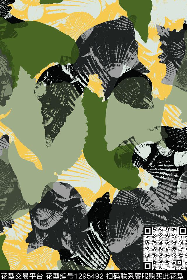 男装满版花几何纹理传统印花华亿平台下载（图片编号: 1295492） - 瓦栏（Walan）