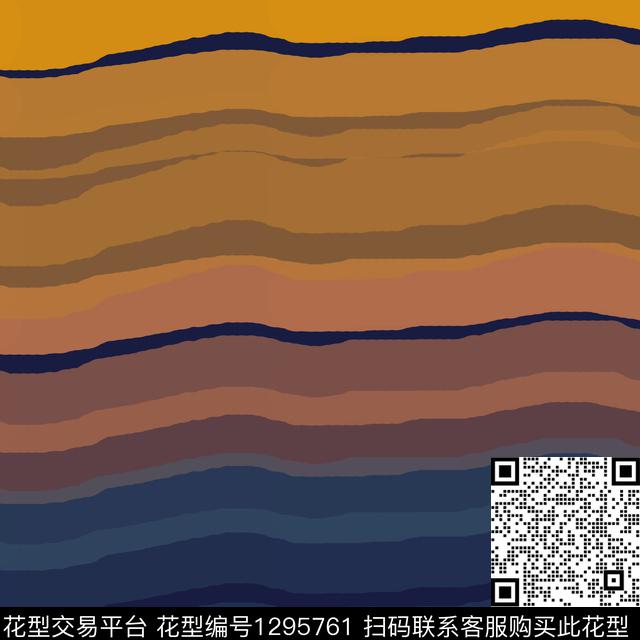 大牌风条纹图案手绘线条笔触传统印花华亿平台下载（图片编号: 1295761） - 瓦栏（Walan）