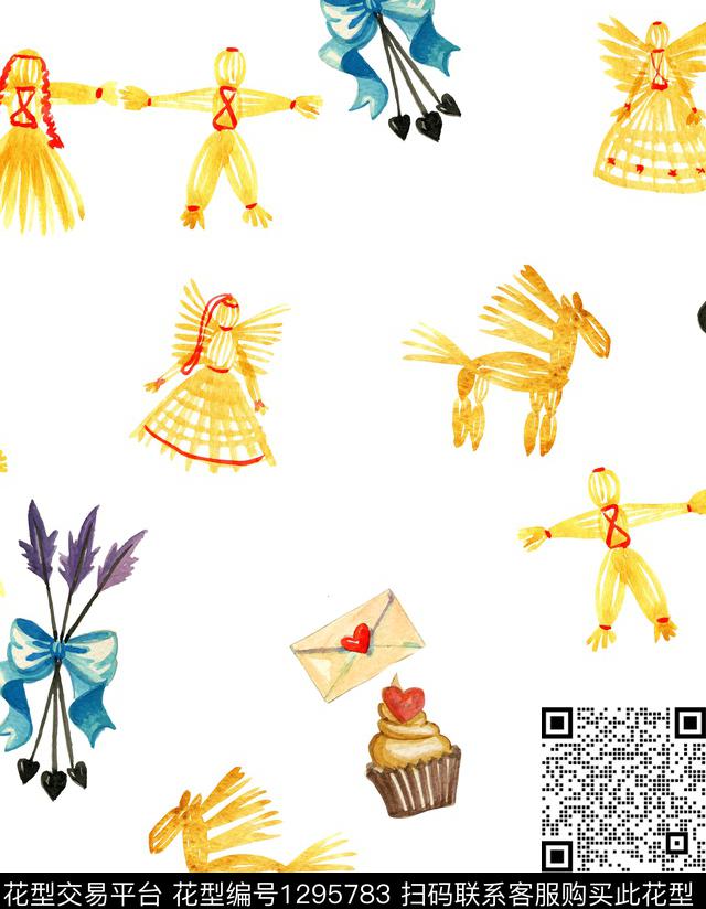 简约大牌风欧美数码印花华亿平台下载（图片编号: 1295783） - 瓦栏（Walan）