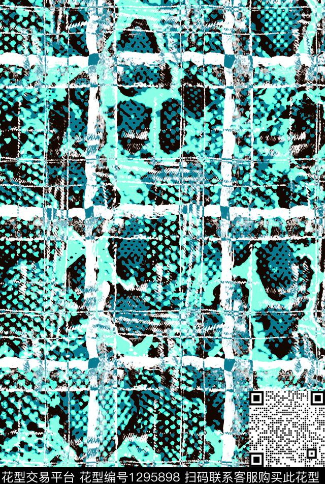 格子数码印花华亿平台下载（图片编号: 1295898） - 瓦栏（Walan）