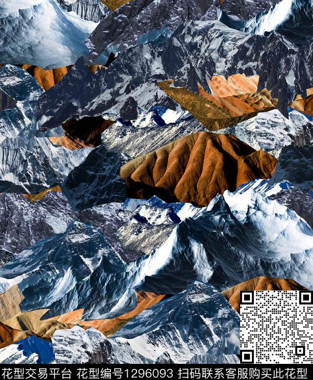 肌理潮牌大牌风数码印花华亿平台下载（图片编号: 1296093） - 瓦栏（Walan）