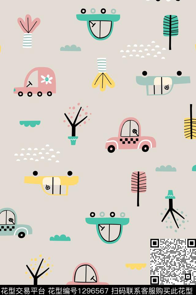 卡通童装趣味传统印花华亿平台下载（图片编号: 1296567） - 瓦栏（Walan）