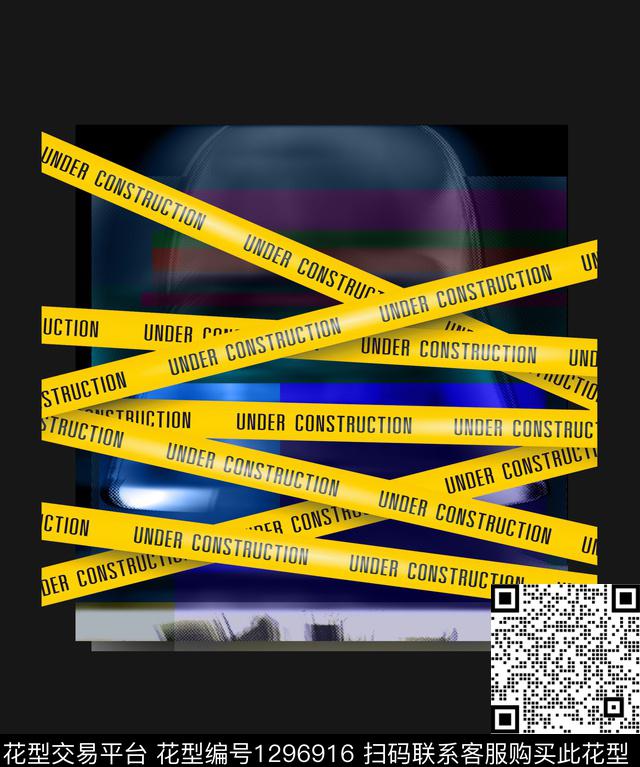 大牌男装数码科技几何炫酷数码印花华亿平台下载（图片编号: 1296916） - 瓦栏（Walan）