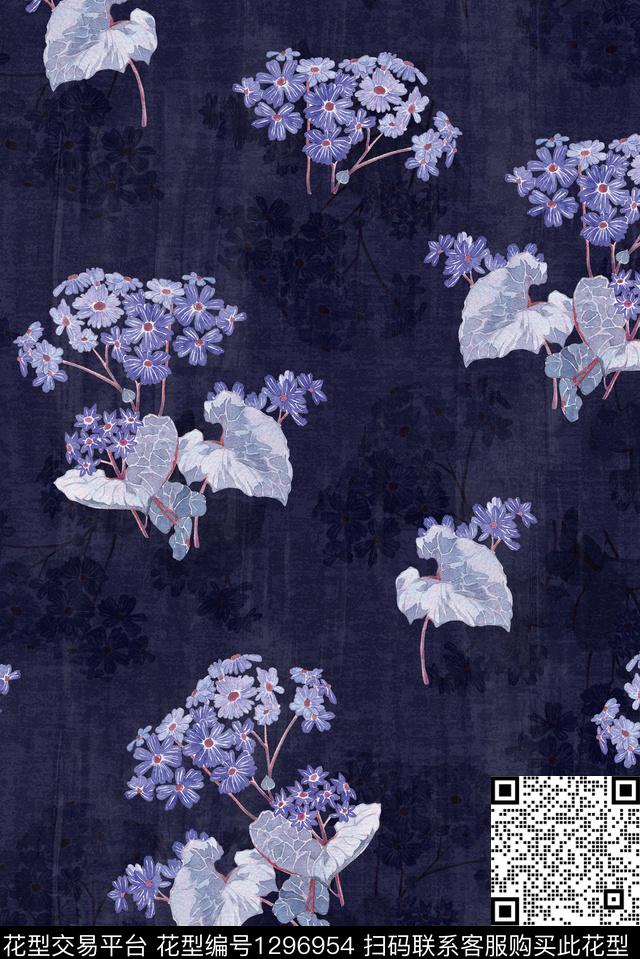花卉肌理大牌风数码印花华亿平台下载（图片编号: 1296954） - 瓦栏（Walan）
