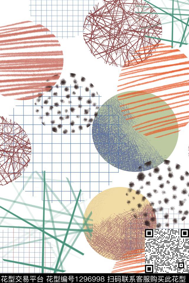 春夏华亿平台小碎花水彩花卉数码印花华亿平台下载（图片编号: 1296998） - 瓦栏（Walan）