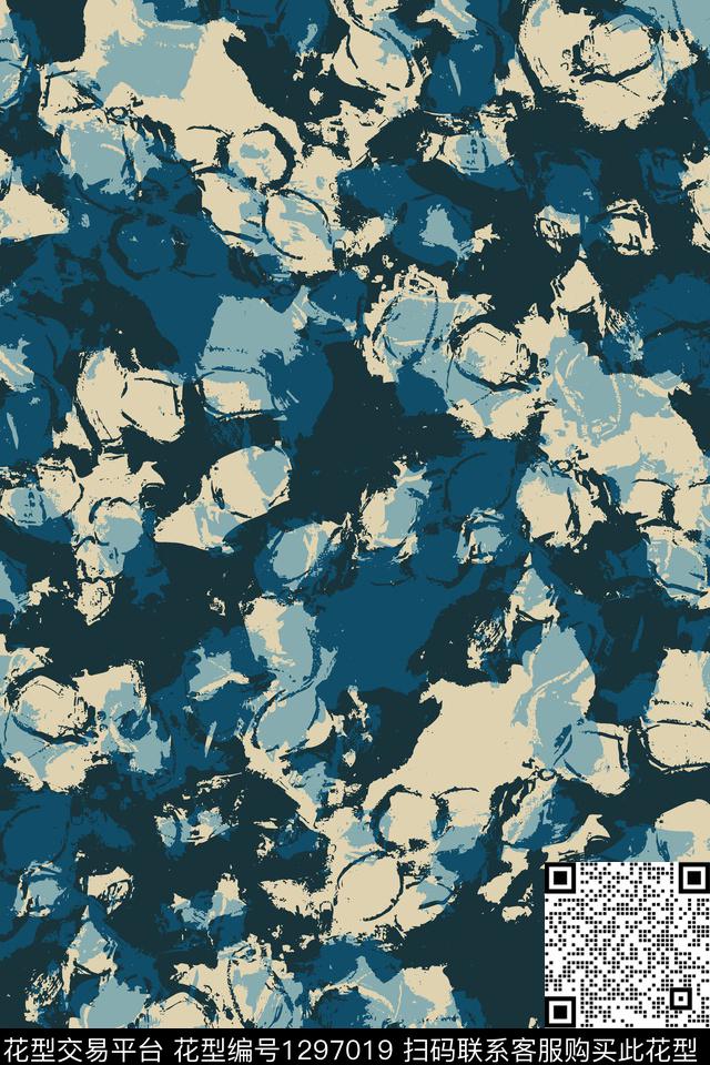 复古纹理大牌风传统印花华亿平台下载（图片编号: 1297019） - 瓦栏（Walan）