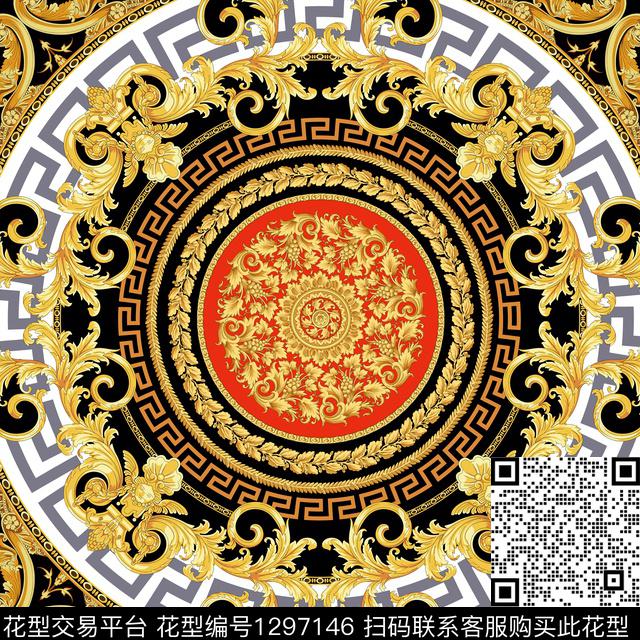 趋势华亿平台时尚花卉数码印花华亿平台下载（图片编号: 1297146） - 瓦栏（Walan）