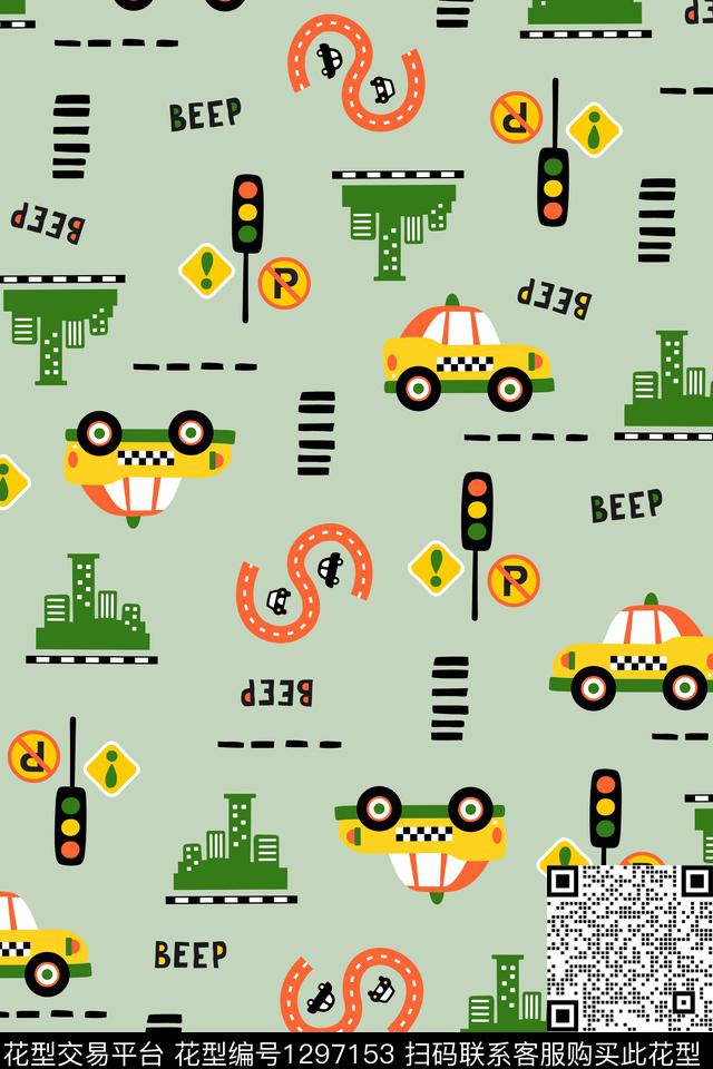 汽车童装卡通传统印花华亿平台下载（图片编号: 1297153） - 瓦栏（Walan）