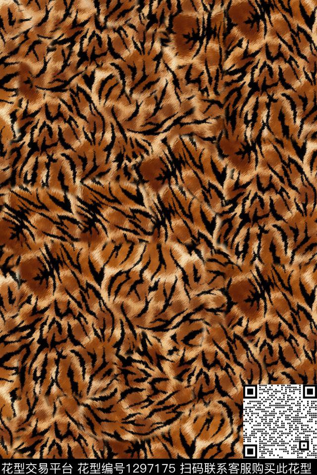 纹理动物纹数码印花华亿平台下载（图片编号: 1297175） - 瓦栏（Walan）