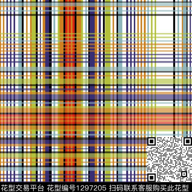几何格子男装传统印花华亿平台下载（图片编号: 1297205） - 瓦栏（Walan）