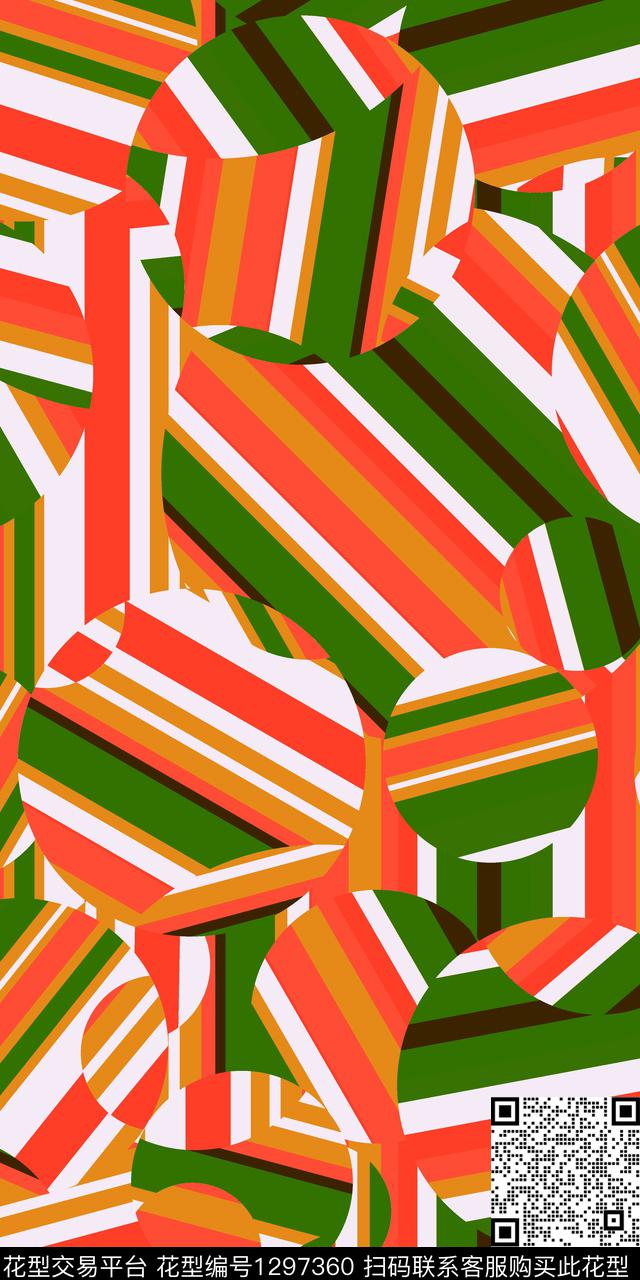 简约方巾几何传统印花华亿平台下载（图片编号: 1297360） - 瓦栏（Walan）