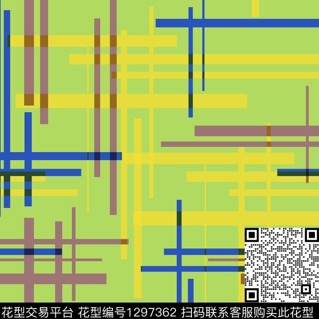 简约几何格子传统印花华亿平台下载（图片编号: 1297362） - 瓦栏（Walan）