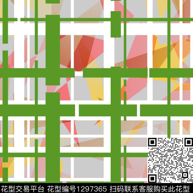 女装几何格子传统印花华亿平台下载（图片编号: 1297365） - 瓦栏（Walan）