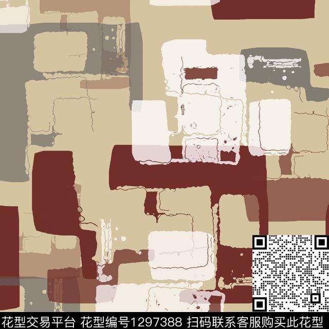 几何抽象手绘线条笔触传统印花华亿平台下载（图片编号: 1297388） - 瓦栏（Walan）