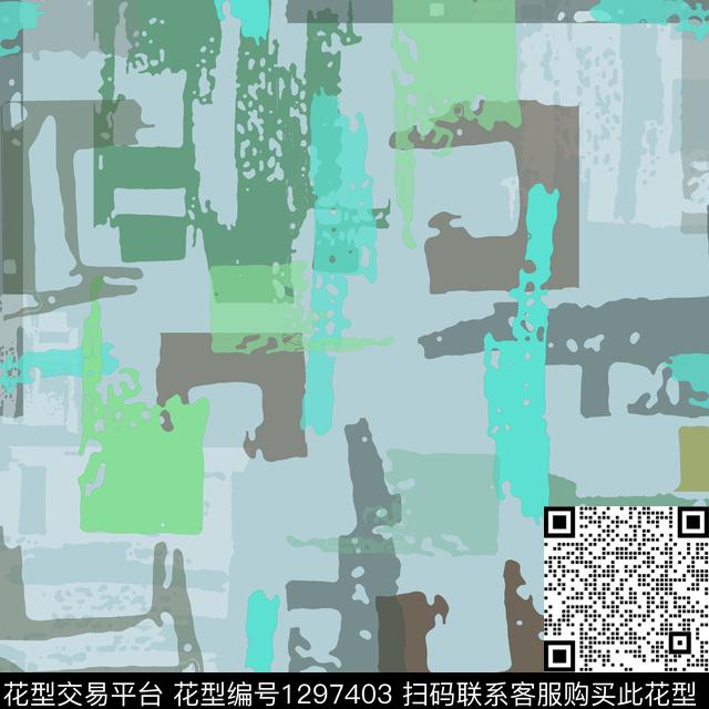 几何抽象手绘线条笔触传统印花华亿平台下载（图片编号: 1297403） - 瓦栏（Walan）