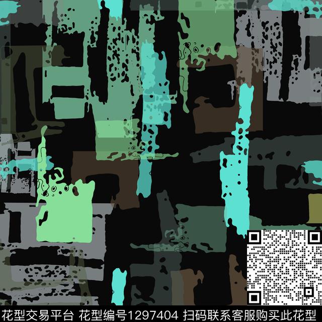 几何抽象手绘线条笔触传统印花华亿平台下载（图片编号: 1297404） - 瓦栏（Walan）