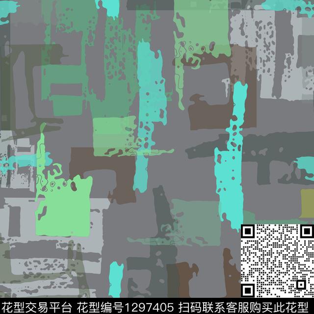 几何抽象手绘线条笔触传统印花华亿平台下载（图片编号: 1297405） - 瓦栏（Walan）