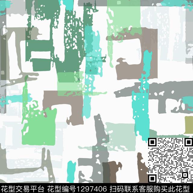 几何抽象手绘线条笔触传统印花华亿平台下载（图片编号: 1297406） - 瓦栏（Walan）