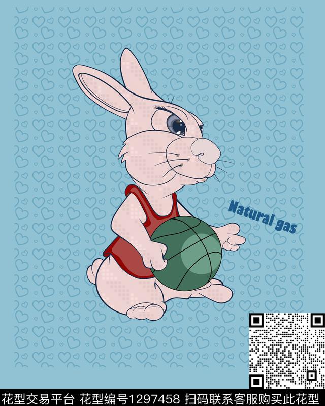 简约动物胸前独幅传统印花华亿平台下载（图片编号: 1297458） - 瓦栏（Walan）