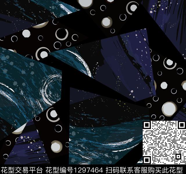 抽象花卉数码华亿平台星空数码印花华亿平台下载（图片编号: 1297464） - 瓦栏（Walan）