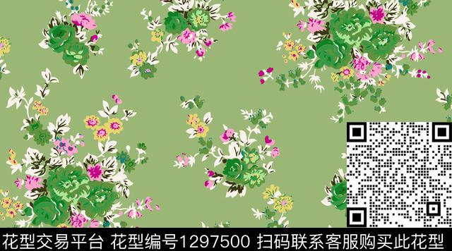 花卉箱包小碎花传统印花华亿平台下载（图片编号: 1297500） - 瓦栏（Walan）