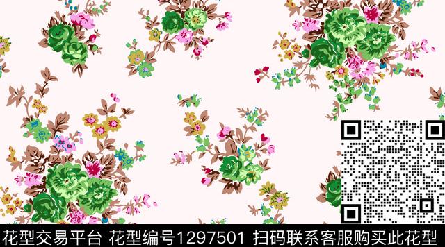 箱包花卉小碎花传统印花华亿平台下载（图片编号: 1297501） - 瓦栏（Walan）