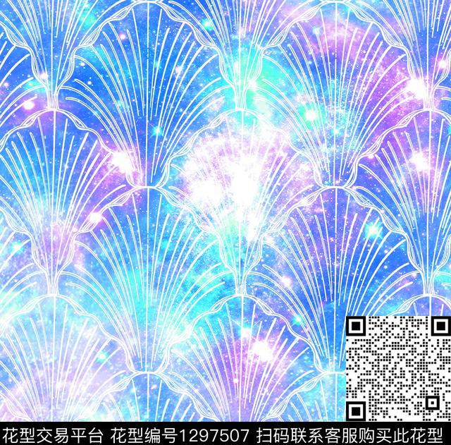 纹理天空风景景观传统印花华亿平台下载（图片编号: 1297507） - 瓦栏（Walan）